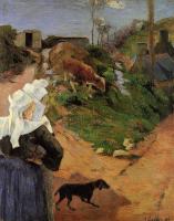 Gauguin, Paul - Breton Women at the Turn